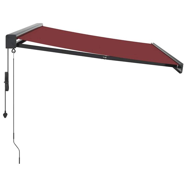 vidaXL Tenda na automatsko uvlačenje bordo 350x250 cm