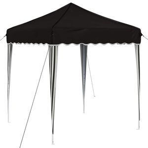 vidaXL Rastezljivi &scaron;ator za zabave Crna 195 x 195 x 245 cm