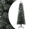 vidaXL Umjetno usko božićno drvce sa stalkom zeleno 120 cm PVC