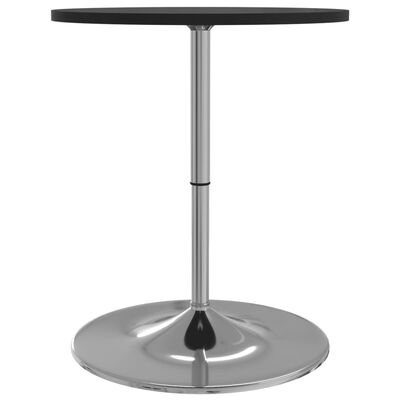vidaXL Barski stol crni 60x60x90cm konstruirano drvo i kromirani čelik