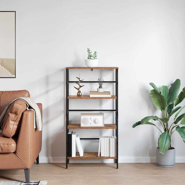 vidaXL Polica Staro drvo 60 x 29,5 x 115 cm Konstruirano drvo