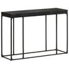 vidaXL Konzolni stol crni 110x35x76 cm masivno drvo bagrema i manga