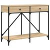 vidaXL Konzolni stol boja hrasta 100 x 39 x 78,5 cm konstruirano drvo