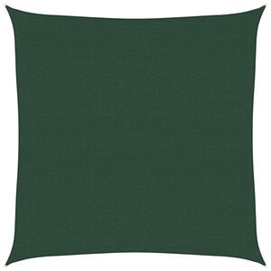 vidaXL Jedro za za&scaron;titu od sunca 160 g/m&sup2; tamnozeleno 4,5 x 4,5 m HDPE