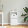 vidaXL Bočni ormarić s ladicom ODDA bijeli 40x24x79 cm puno drvo bor