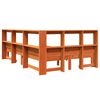 vidaXL Krevet s regalom za knjige bez madraca 120 x 200 cm od borovine