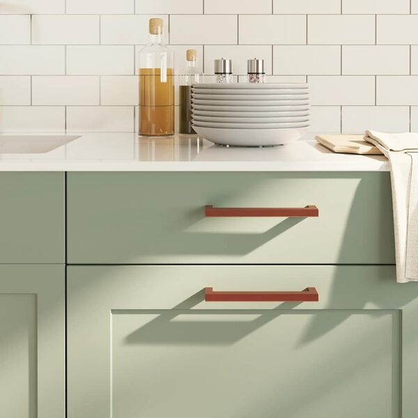 vidaXL Ručke za ormarić 10 kom brončane 160 mm od nehrđajućeg čelika