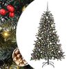 vidaXL Umjetno božićno drvce Zelena 180 cm PVC, Plastika i Čelik