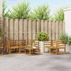 vidaXL Set vanjskih sofa s jastukom 6 pcs Prirodna i krem