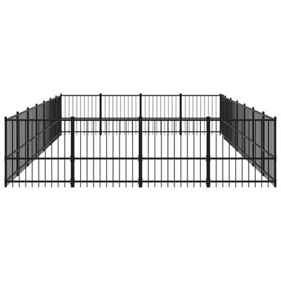 vidaXL Vanjski kavez za pse čelični 26,35 m²