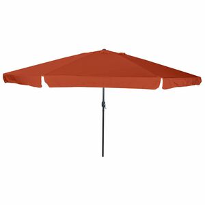 vidaXL Vrtni suncobran Terakota 394 x 394 x 248 cm Poliester i čelik