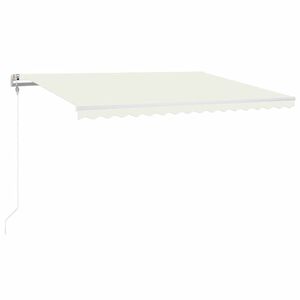 vidaXL Automatska tenda sa senzorom za vjetar LED 400x300 cm krem