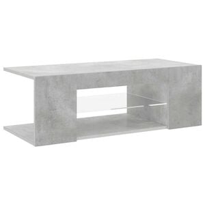 vidaXL TV ormarić s LED svjetlima siva boja betona 90 x 39 x 30 cm