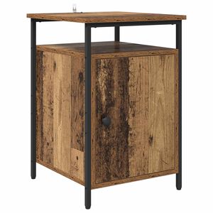 vidaXL Noćni ormar Staro drvo 40 x 42 x 60cm Konstruirano drvo