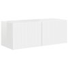 vidaXL Set TV komoda Zidne 3 pcs Visoki sjaj bijela Konstruirano drvo
