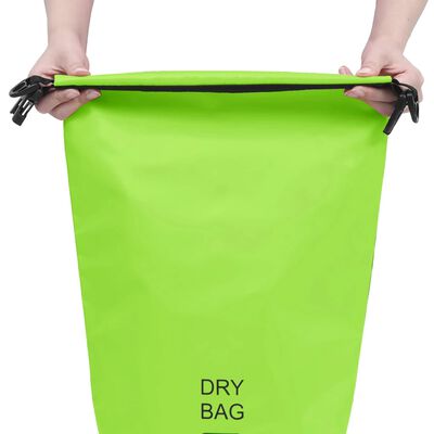 vidaXL Suha torba zelena 10 L PVC