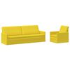 vidaXL Set sofe 2 pcs Svijetlo žuta Tkanina
