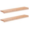 vidaXL Prozorske klupice 2 kom. Prirodna 80x 15 x 2 cm
