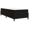 vidaXL Krevetna konstrukcija s madracem Crna 80 x 200 cm tkanina