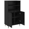 vidaXL Highboard Crna 60 x 36 x 110 cm Konstruirano drvo