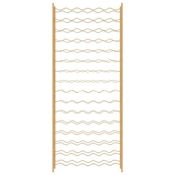 vidaXL Stalak za vino za 96 boca zlatni metalni