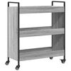 vidaXL Kuhinjska kolica siva boja hrasta 70x30x82 cm konstruirano drvo