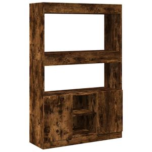 vidaXL Visoka komoda boja hrasta 92x33x140 cm od konstruiranog drva