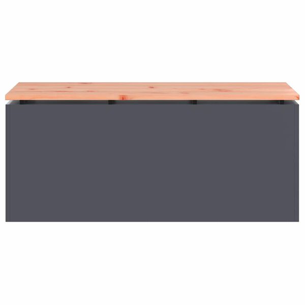 vidaXL Vrtna klupa Antracit 100 x 40 x 43 cm Čelik