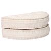 283789 vidaXL Pouffe 100x20 cm Beige Fabric