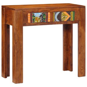 vidaXL Konzolni stol 80x35x75 cm puno drvo bagrem