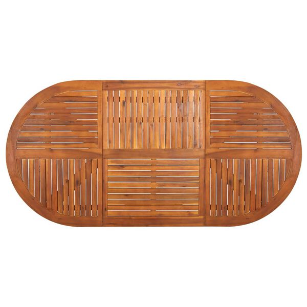 vidaXL 7-dijelni vrtni blagovaonski set sivi