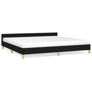 vidaXL Okvir za krevet bez madraca crni 200x200 cm od tkanine