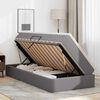 vidaXL Krevet s madracem i skladi&scaron;tem Siva 90 x 190 cm Lažna koža
