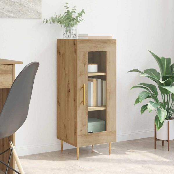 vidaXL Kreveta hrast artisan 34 x 34.5 x 90 cm Konstruirano drvo