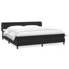 vidaXL Krevet s oprugama s madracima crni 200x220 cm bar&scaron;unasti