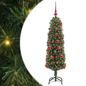 vidaXL Umjetno božićno drvce Zelena 120 cm PVC i čelik i plastika