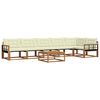 vidaXL Set vanjskih sofa 7 kom. Prirodna i krem