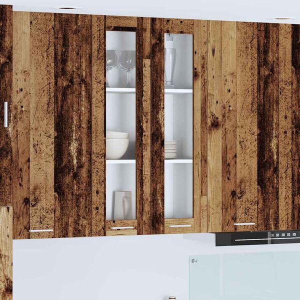 vidaXL Viseći ormarić Staro drvo 60 x 31 x 100 cm Konstruirano drvo