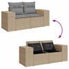 vidaXL 7-dijelni set vrtnih sofa sivi od poliratana