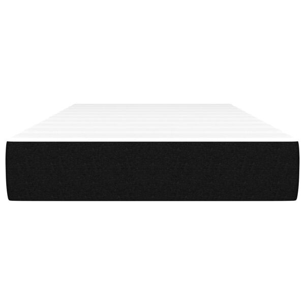 vidaXL Madrac s džepičastim oprugama crni 80 x 200 x 20 cm od tkanine
