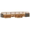 vidaXL Set vanjskih sofa 8 kom. Prirodna