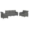 vidaXL Set sofe 3 pcs Tamnosiva Bar&scaron;un