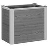 vidaXL Povi&scaron;ena vrtna gredica Siva 50 x 30 x 42 cm WPC i aluminij
