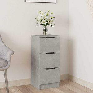 vidaXL Komoda siva boja betona 30 x 30 x 70 cm od konstruiranog drva
