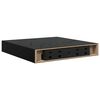 vidaXL Plutajuće zidne police 2 kom sjajne crne 23 x 23,5 x 3,8 cm MDF