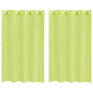 vidaXL Voile zavjese s u&scaron;icama 2 kom jabučno zelena 140x175 cm
