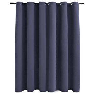 vidaXL Zavjesa za zamračivanje s prstenima antracit 290 x 245 cm