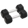 vidaXL Jednoručni utezi 2 kom 6 kg ukupno lijevano željezo