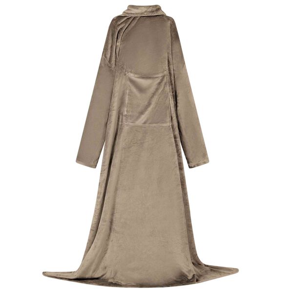 vidaXL Deka majica s kapuljačom Kamel Flanel