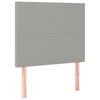 vidaXL Uzglavlje svijetlosivo 90x5x118/128 cm tkanina